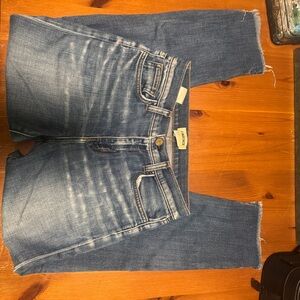 L'AGENCE Cropped Ankle Jeans in Blue